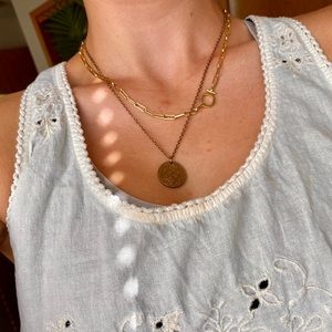 Vintage 30s Swedish Coin Necklace